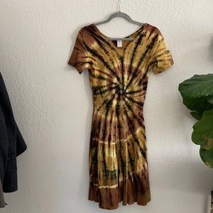Tie Dye Swing Dress